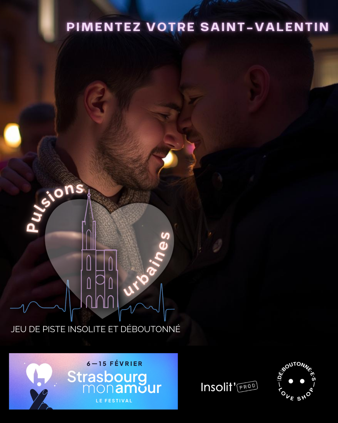 CARTE CADEAU JEU DE PISTE INSOLITE ET DÉBOUTONNÉ : Pulsions Urbaines