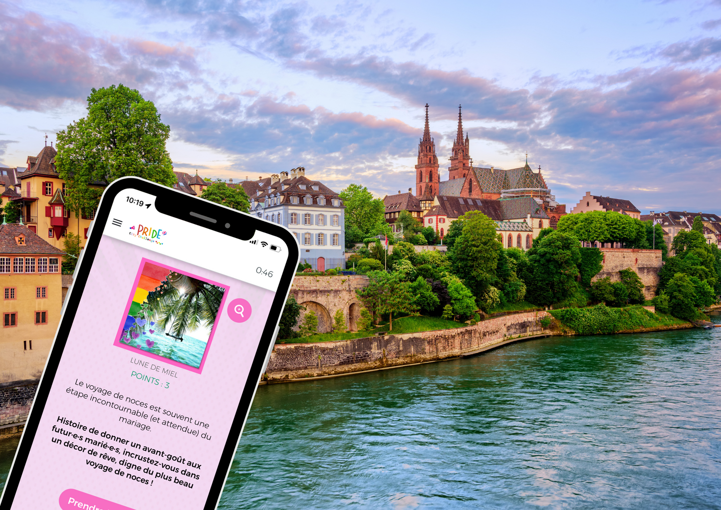 Ecran de jeu de piste enterrement de célibataire inclusif