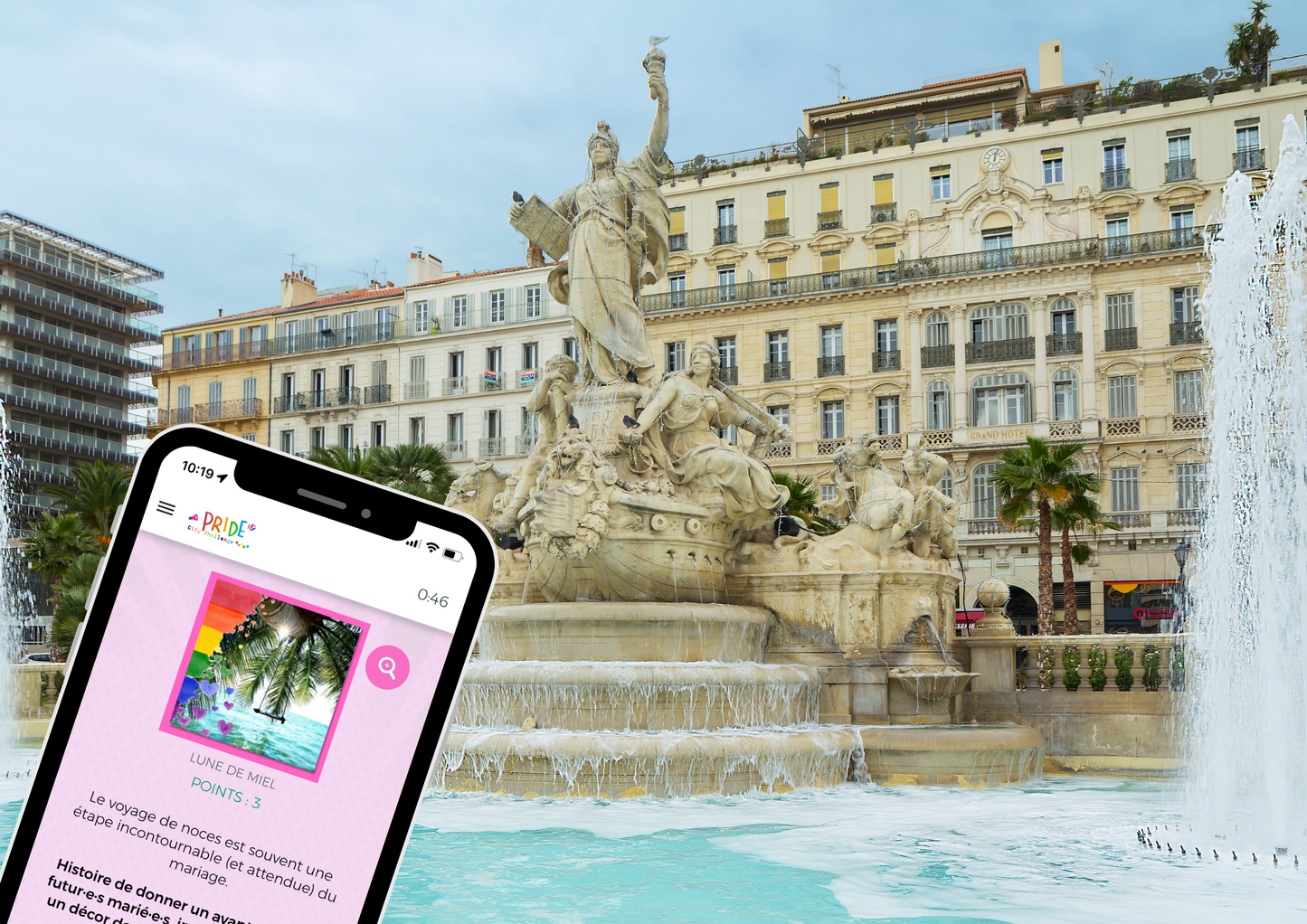 Pride City Challenge, jeu urbain interactif à faire sur smartphone