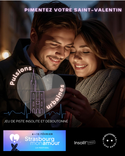 CARTE CADEAU JEU DE PISTE INSOLITE ET DÉBOUTONNÉ : Pulsions Urbaines