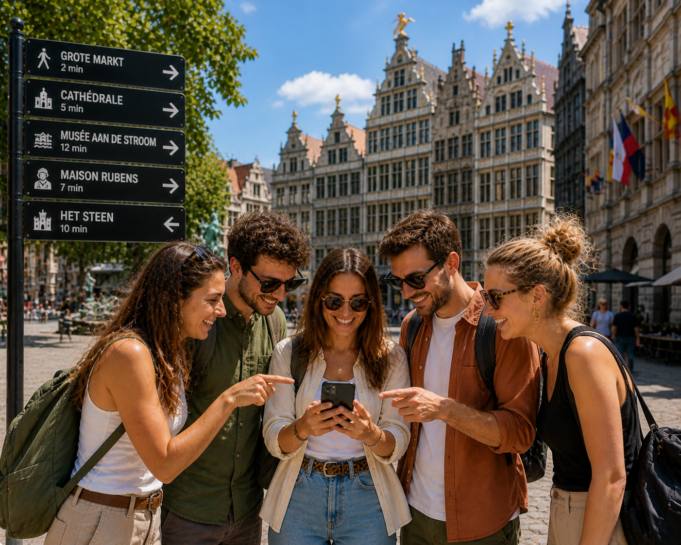 Equipe de joueurs escape game outdoor N1 à Anvers