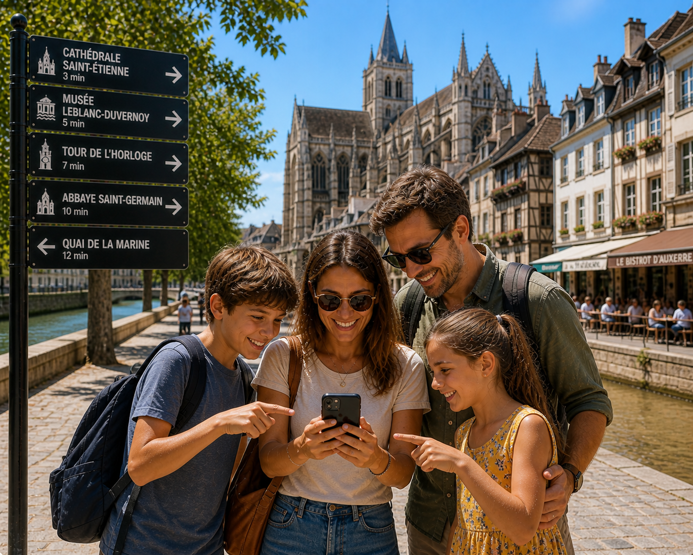 En famille dans les rues d'Auxerre escape game outdoor magie