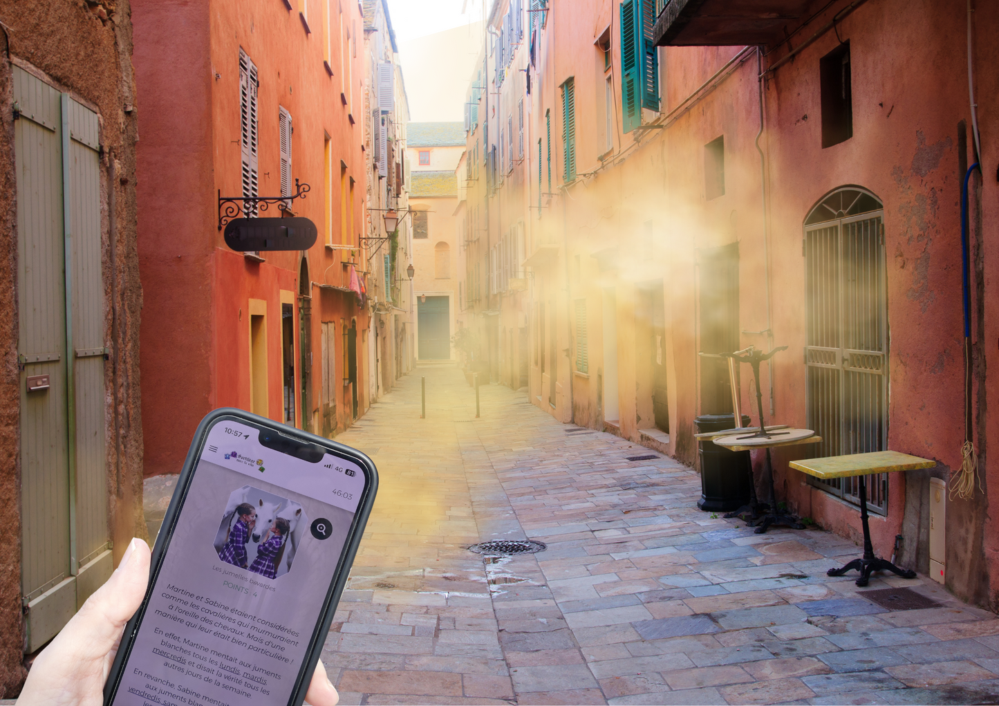 Jeu de piste en equipe dans les rues de Bastia