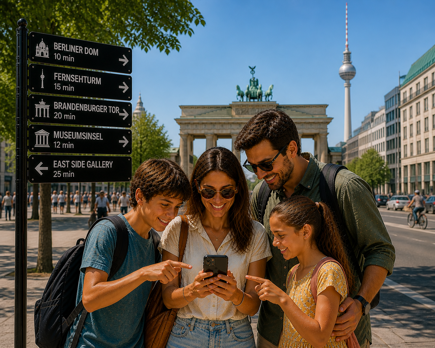 en famille dans Berlin 