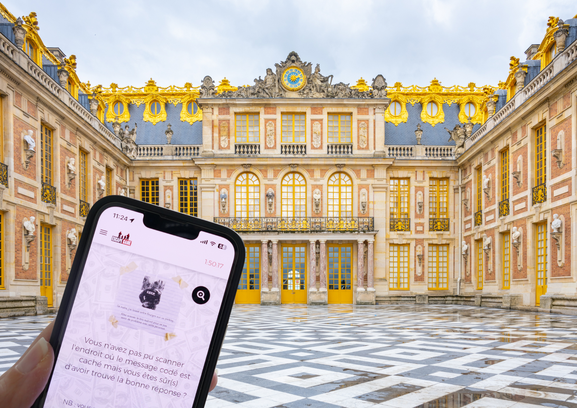 Jeu Escape Game dans les rues de Versailles