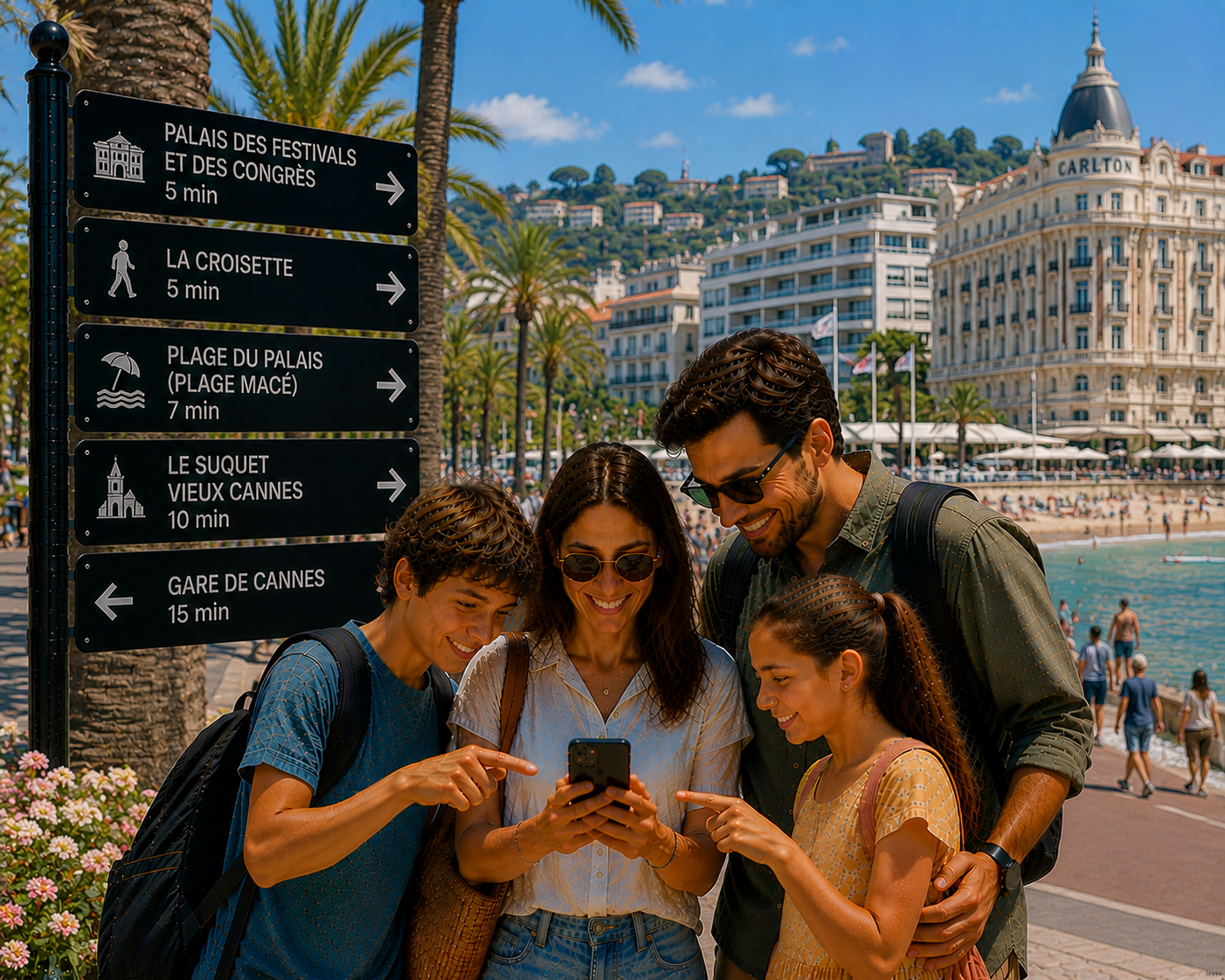 Joueurs sur la croisette escape game magie