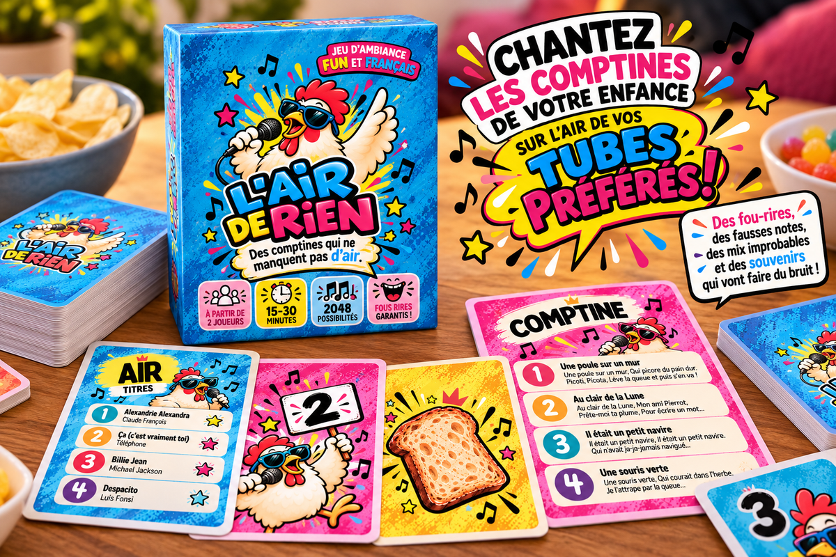 PRÉ-VENTE : L’AIR DE RIEN | Le jeu musical qui fait rire toute la famille