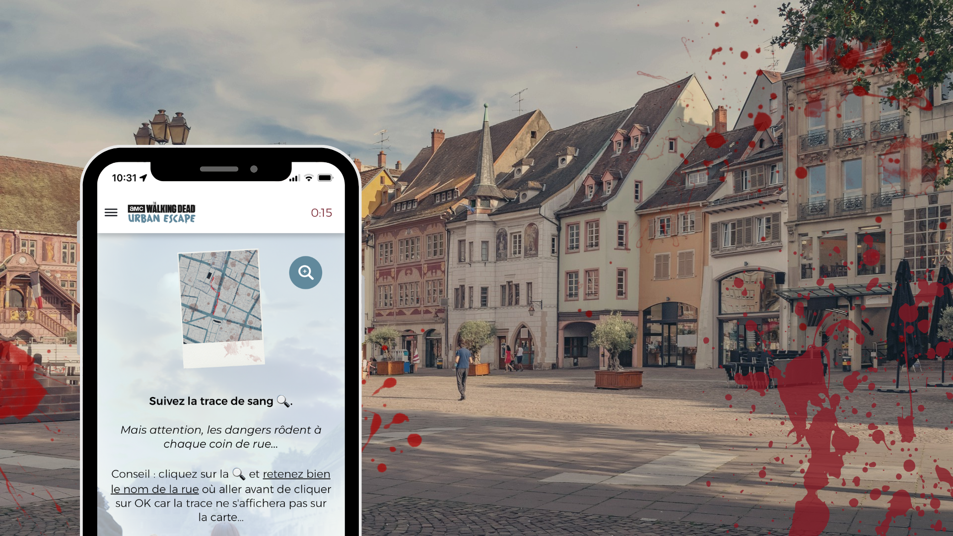 Activité corporate originale : escape game outdoor zombie pour renforcer la cohésion d’équipe à Mulhouse theme The Walking Dead