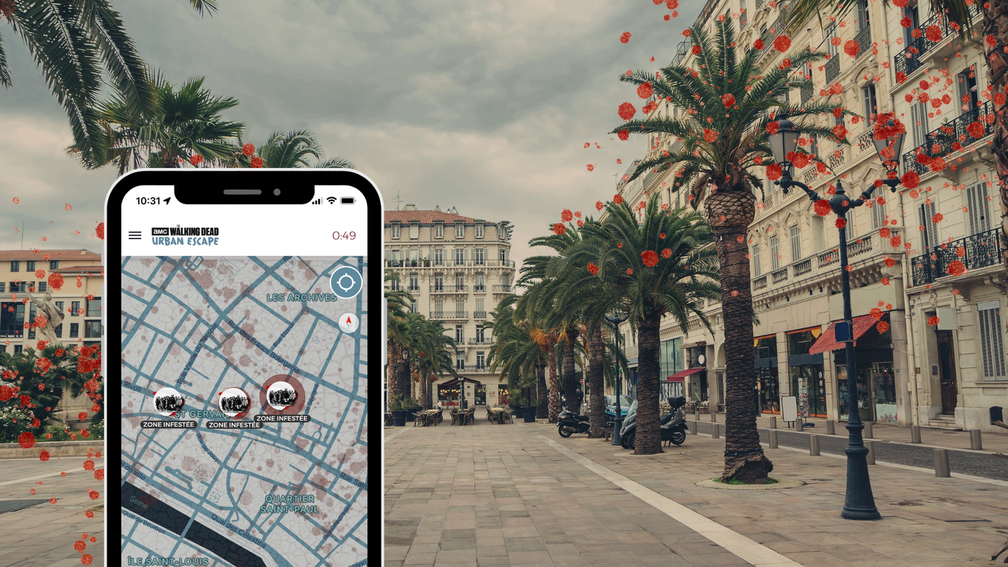 Escape game urbain apocalyptique inspiré de la série The Walking Dead, par Insolit'PROD et AMC