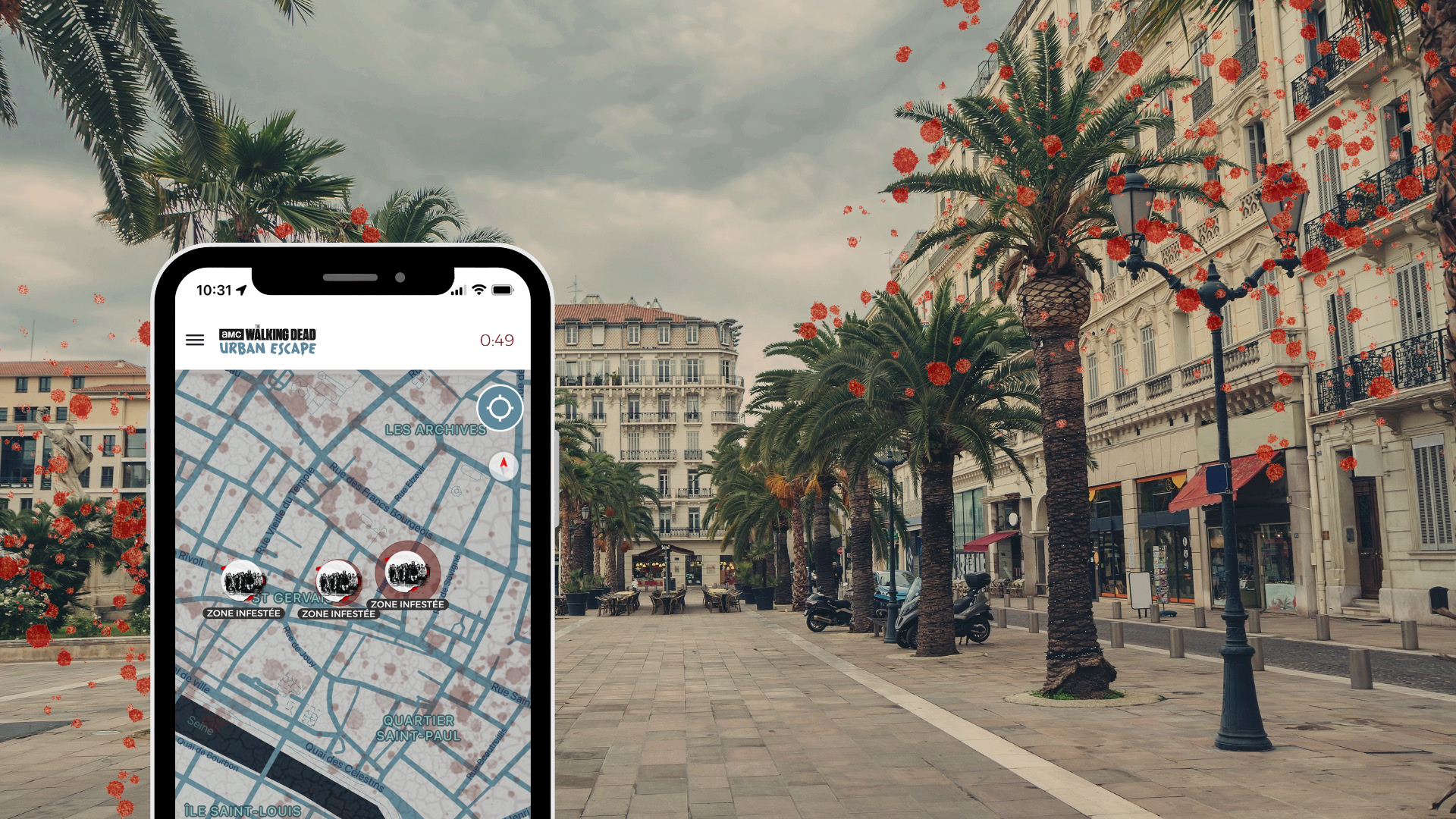 Escape game urbain apocalyptique inspiré de la série The Walking Dead, par Insolit'PROD et AMC