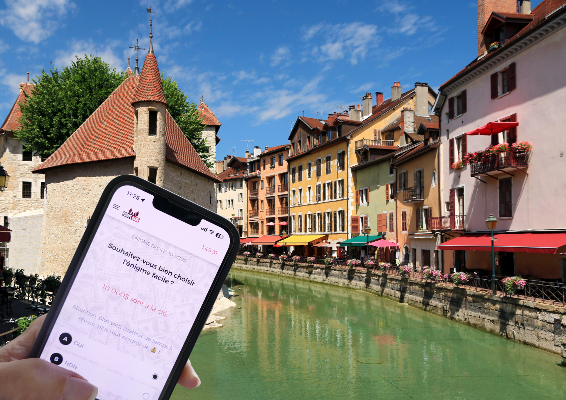 Vivez une aventure immersive à Annecy, mêlant énigmes chronométrées et suspense haletant 