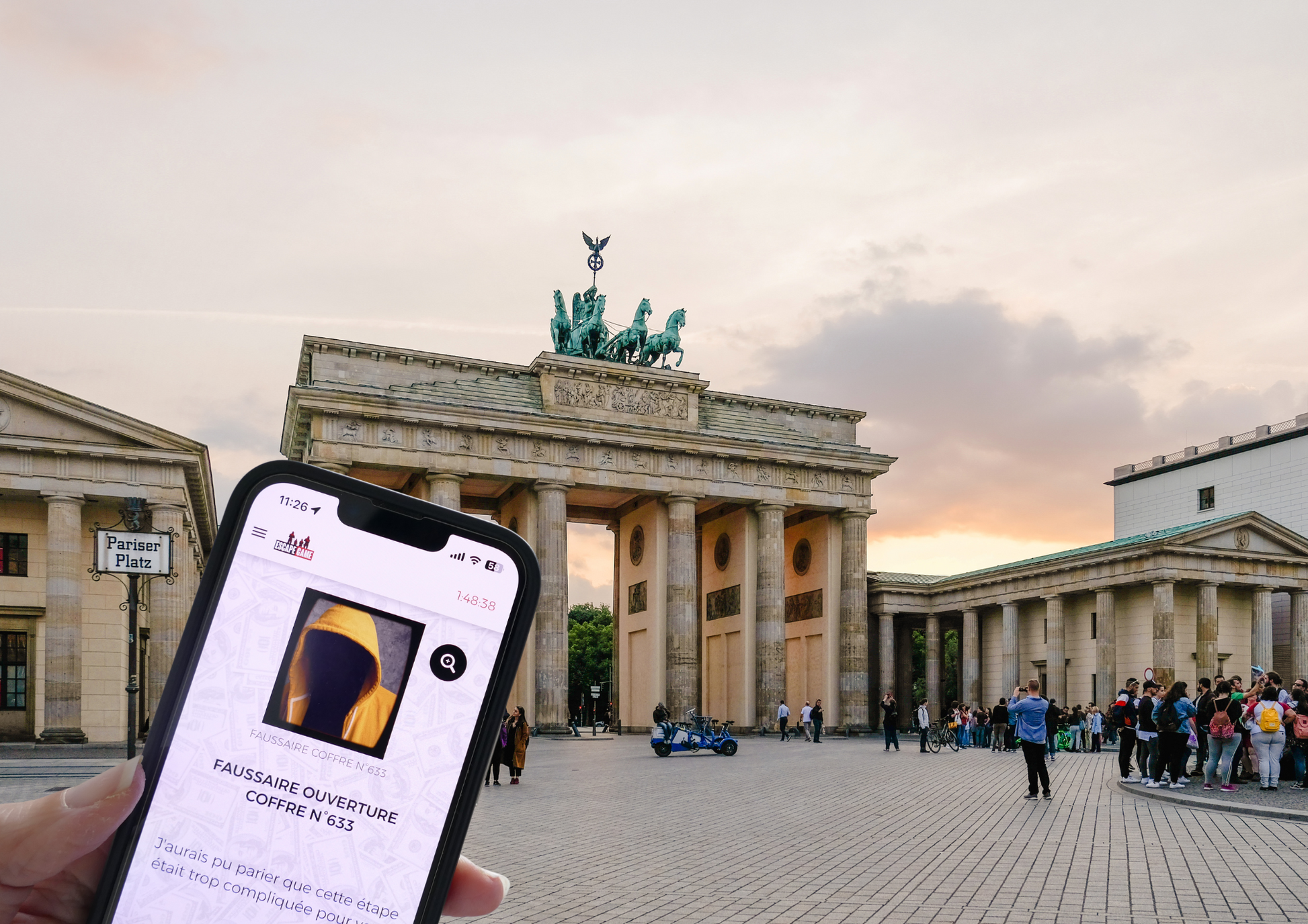 À Berlin, formez votre équipe et relevez le défi d'un escape game en extérieur sur le thème du braquage 