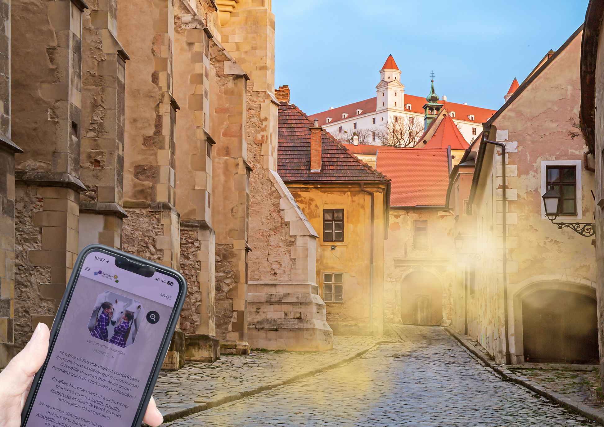 Résolution d’énigmes fantastiques lors d’un escape game immersif urbain à Bratislava