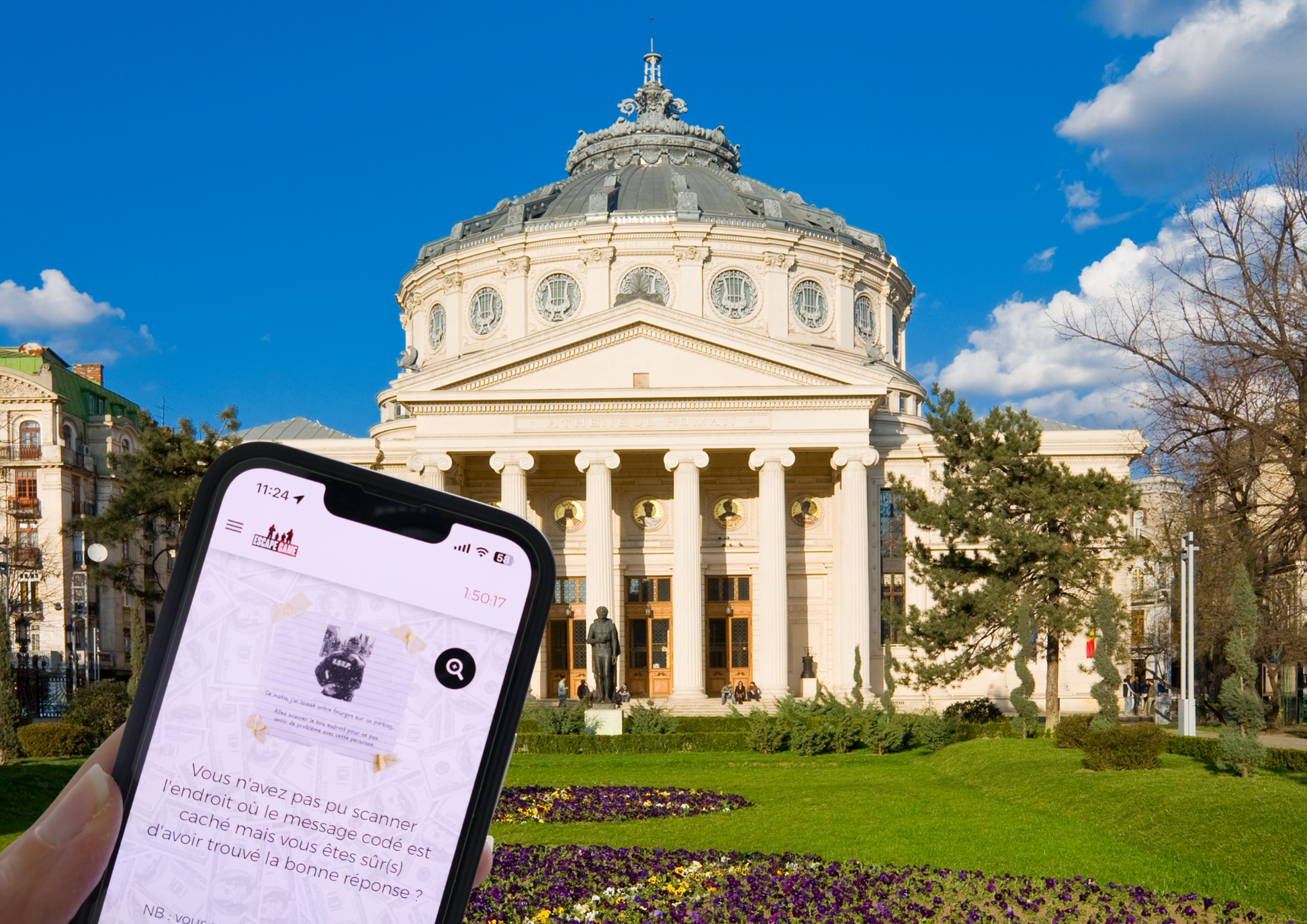 Plongez dans un escape game outdoor palpitant à Bucarest, où vous incarnez un membre du célèbre gang de braqueurs 