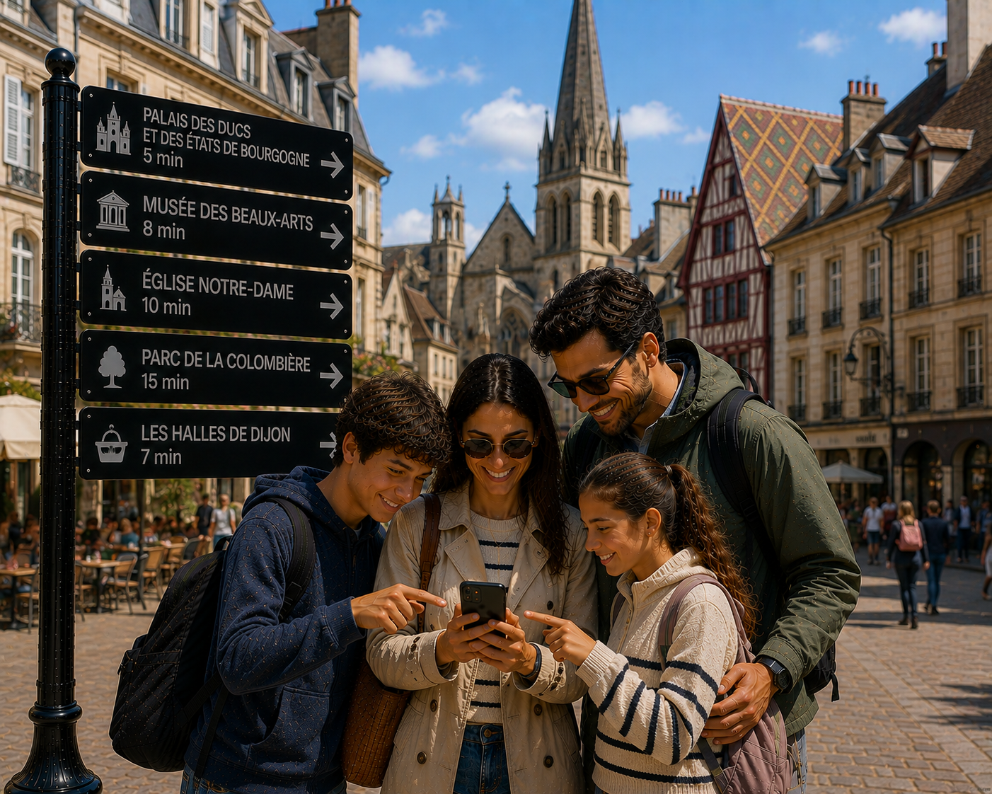 En famille dans les rues de Dijon activité escape game magie en extérieur 