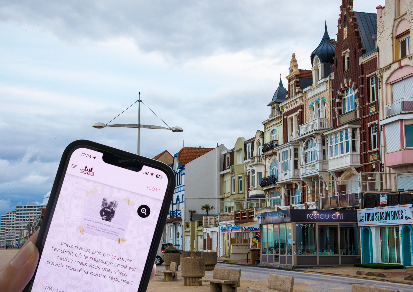 Plongez dans un escape game outdoor palpitant à Dunkerque, où vous incarnez un membre du célèbre gang de braqueurs 