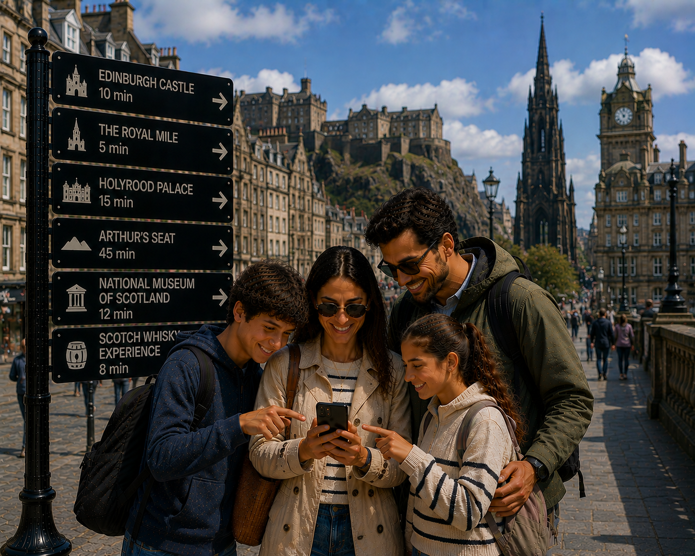 dans les rues d'Édimbourg escape game magie outdoor
