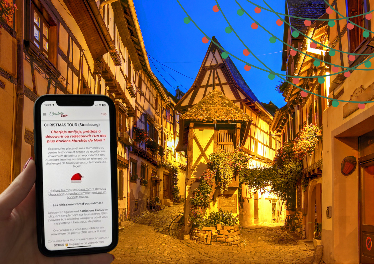 Escape game outdoor pour familles et amis thème Noël