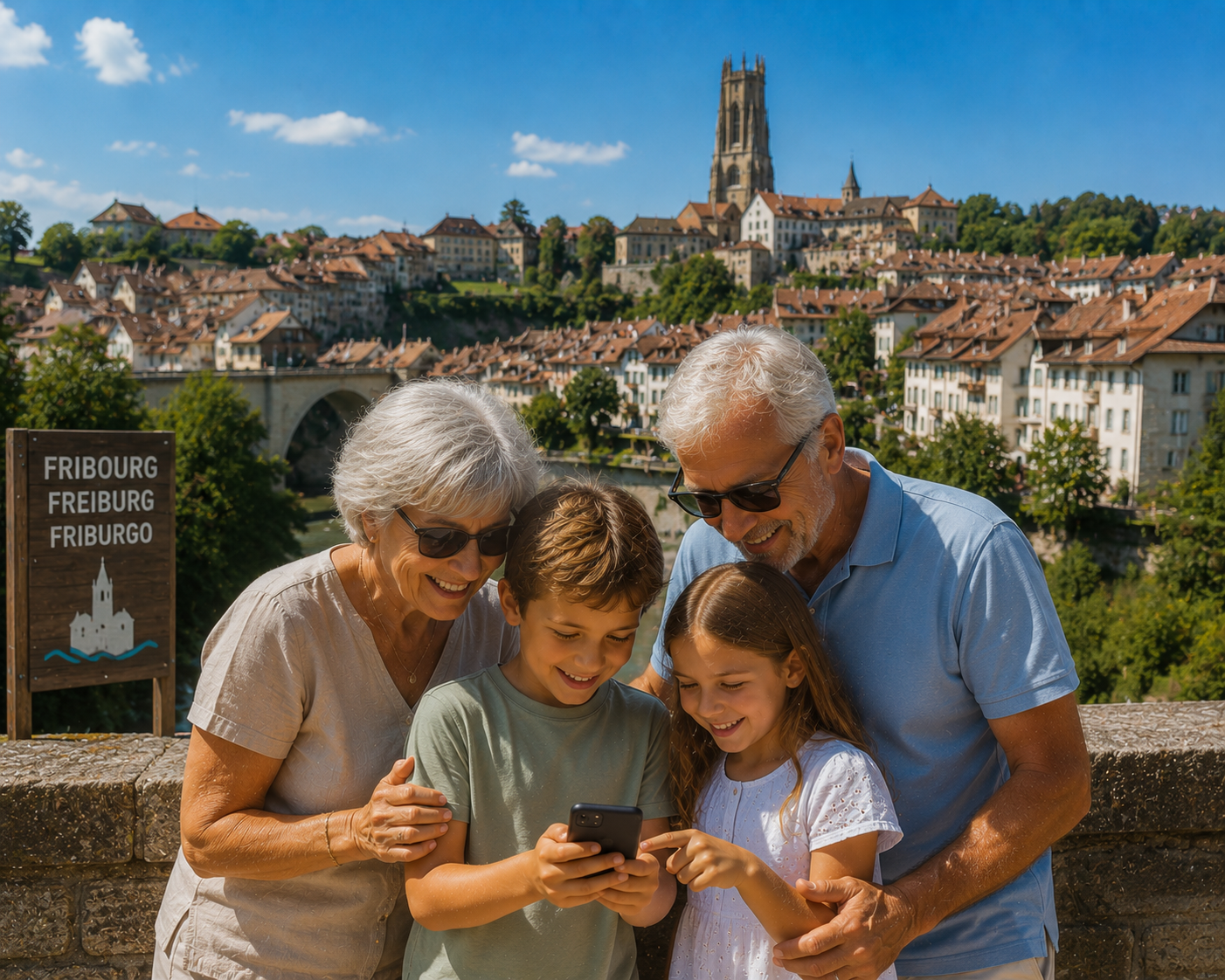 En famille dans les rues de Fribourg activité escape game magie