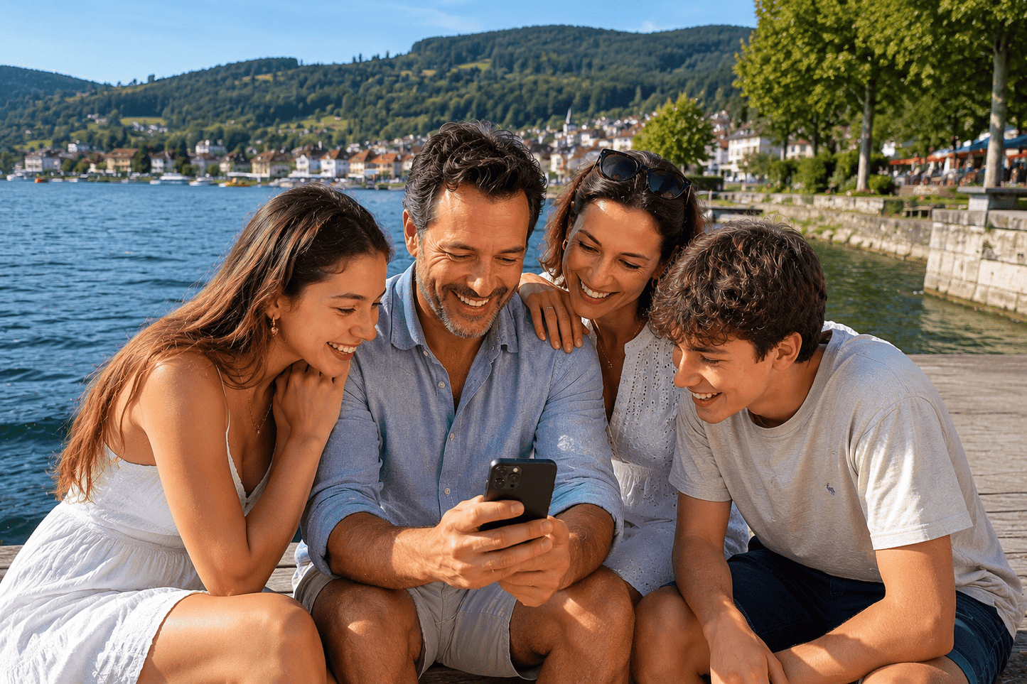 En famille au bord du lac de Gérardmer escape game magie