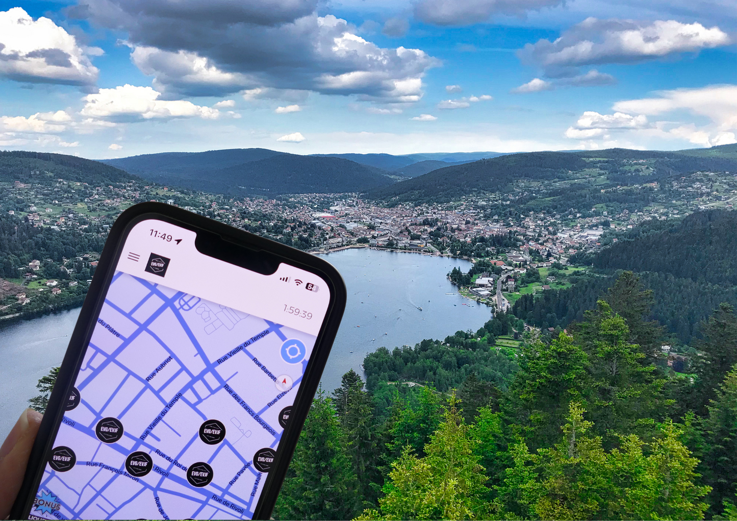 Gerardmer Jeu de piste spécial EVG au bord du lac