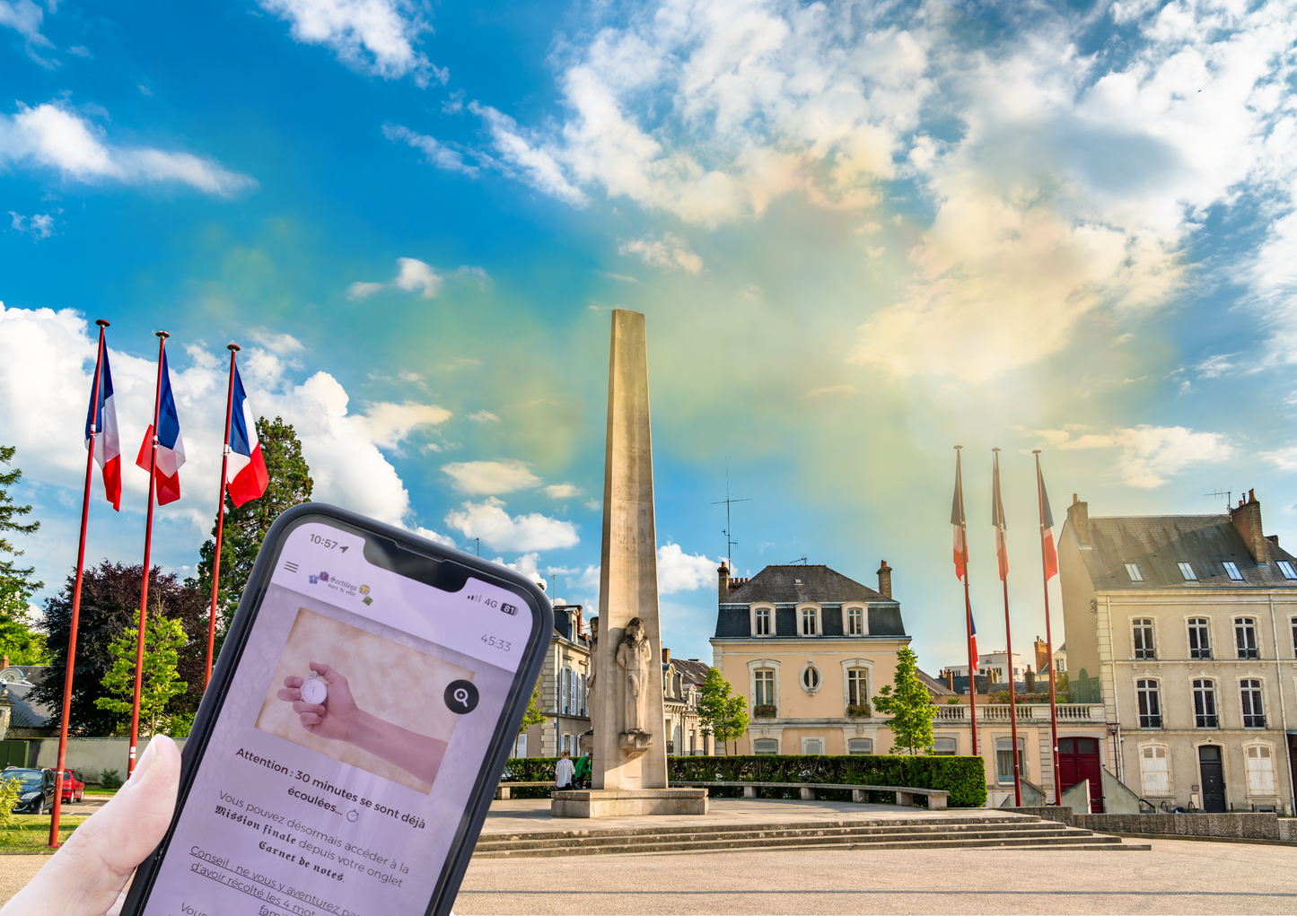 Escape game outdoor à Le Mans, mêlant magie et exploration urbaine