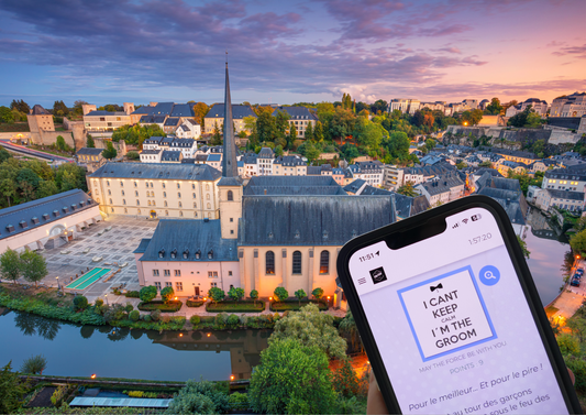 Equipe d'amis qui jouent un jeu de Piste Spécial EVG à Luxembourg ville