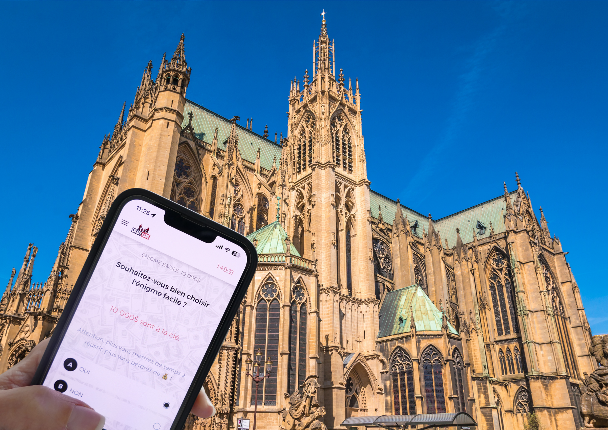 À Metz, formez votre équipe et relevez le défi d'un escape game en extérieur sur le thème du braquage 