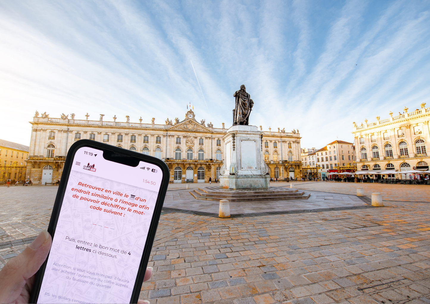 Plongez dans un escape game outdoor palpitant à Nancy, où vous incarnez un membre du célèbre gang de braqueurs 