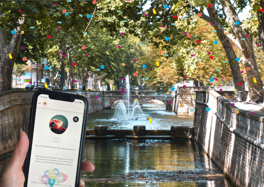 Jeu de piste sur le thème de l'anniversaire à Nimes