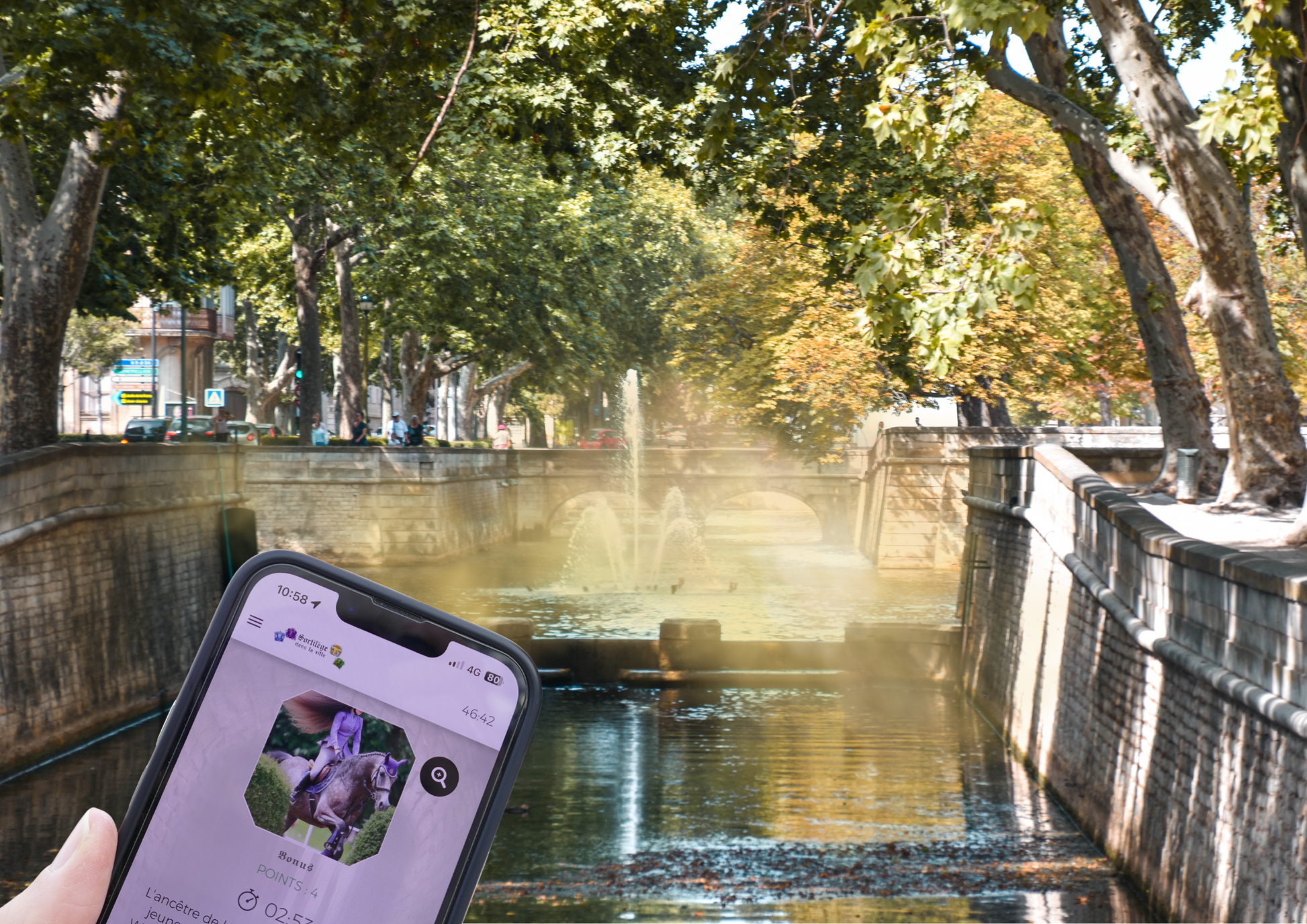 Escape game outdoor à Nîmes, mêlant magie et exploration urbaine