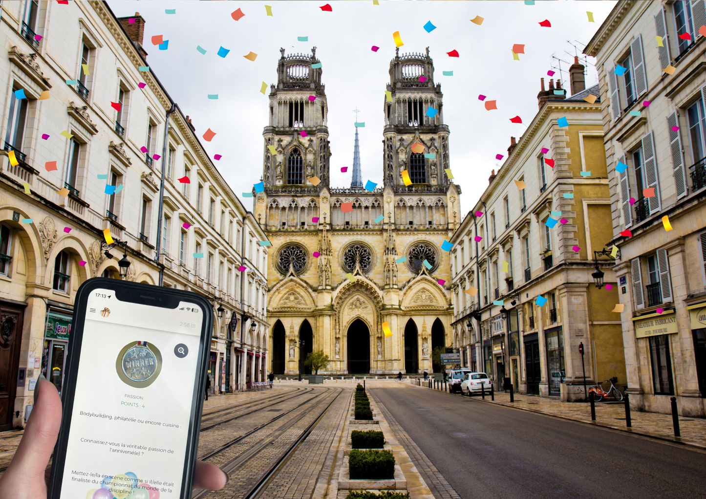 Une expérience anniversaire originale et ludique en pleine ville à Orléans.