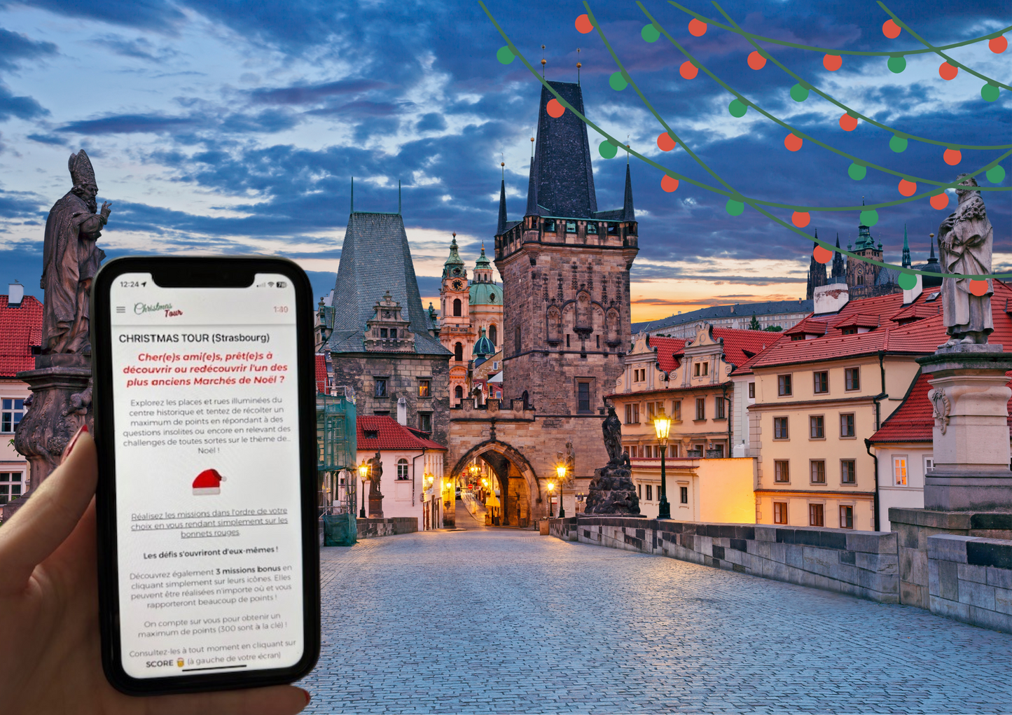 Jeu de piste en ville à Noël Prague