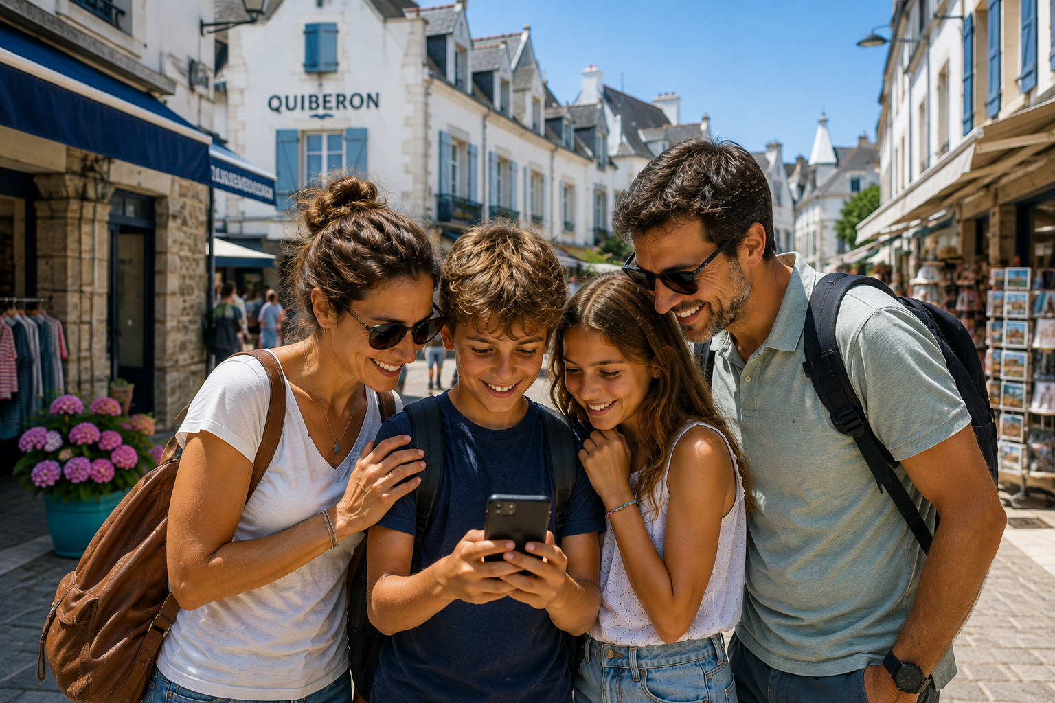 Activité idéale en famille à Quiberon, escape game magie digital en extérieur