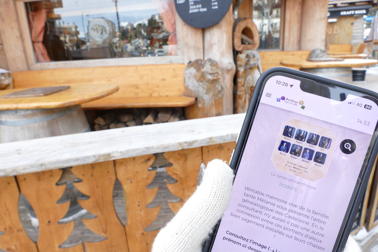 Escape game outdoor thème magie au ski pour familles ou amis