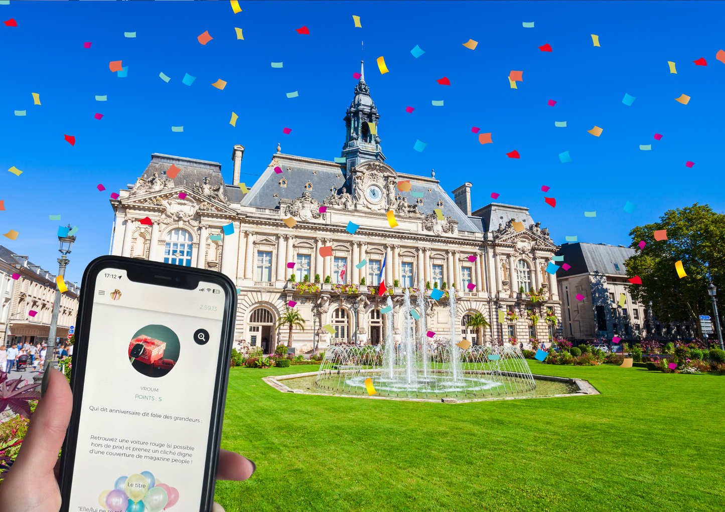 Super anniversaire avec un escape game en extérieur à tours